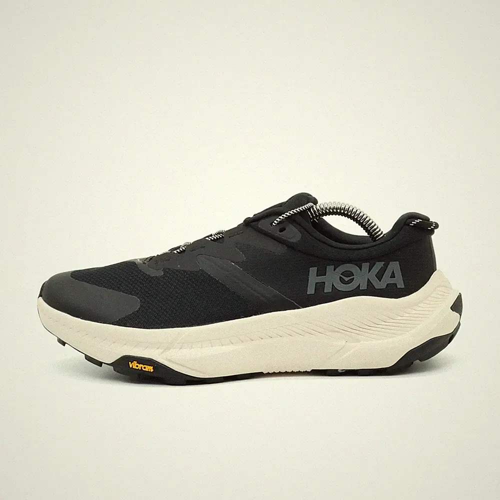 Hoka One Damen W Transport Wide Sneaker Schwarz Weiß Passform Laufschuhe EU 38⅔