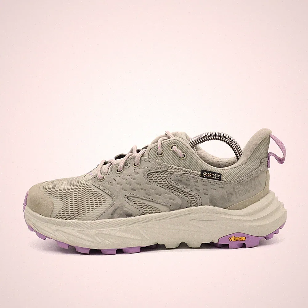 Hoka One Damen Wanacapa 2 Low GTX Schuhe Beige/Lila Laufschuhe EU 37 1/3