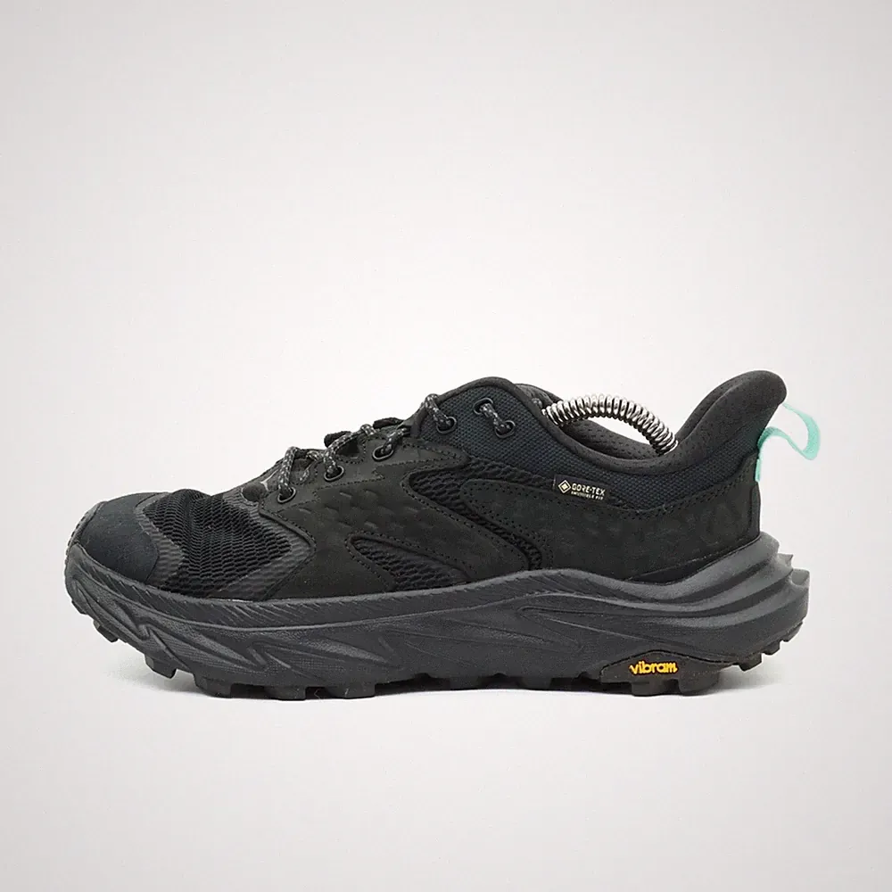 Hoka One Damen Wanacapa 2 Low GTX Wide Laufschuh Schwarz Gore-Tex Trail EU 39⅓