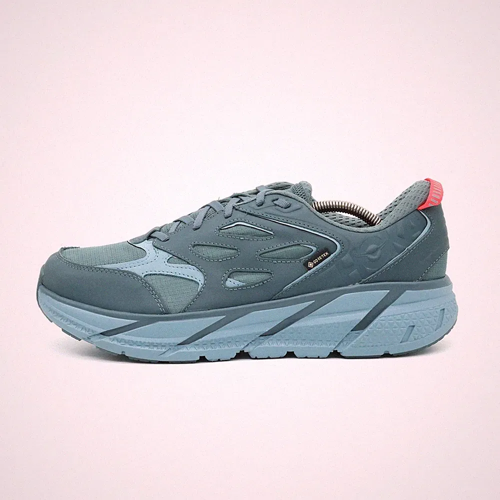 Hoka One Herren Clifton L GTX Sneaker Blau Atmungsaktiv Laufschuh EU 44⅔