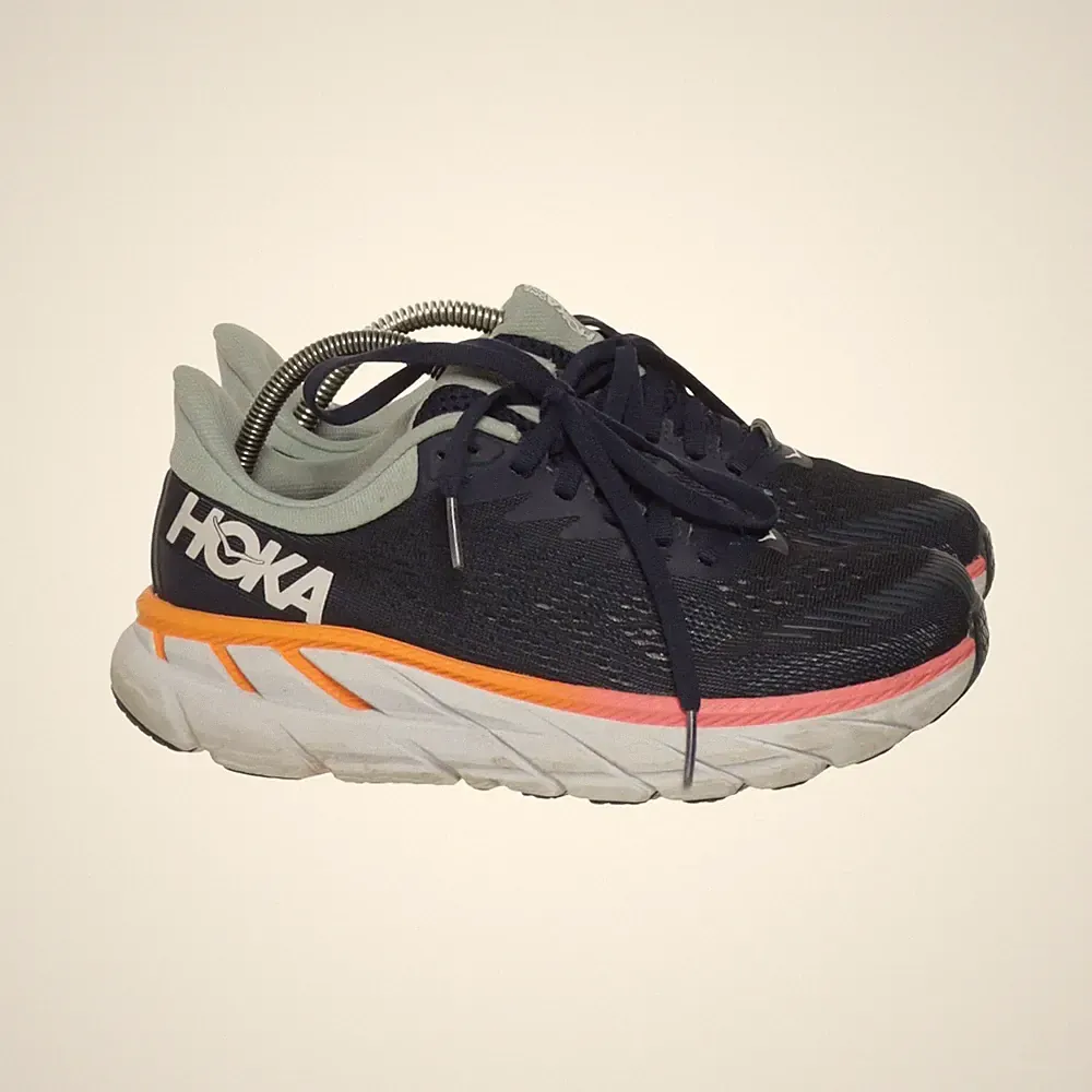 Hoka One One, Laufschuhe, Größe: 36 2/3, Clifton 8, Blau/Mehrfarbig, Damen #owG