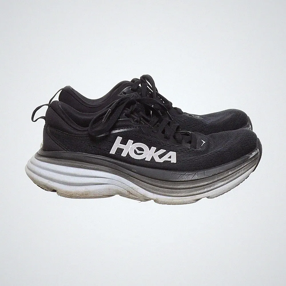 Hoka One One, Laufschuhe, Größe: 36 2/3, model: bondi 8, Schwarz, Damen #A4H