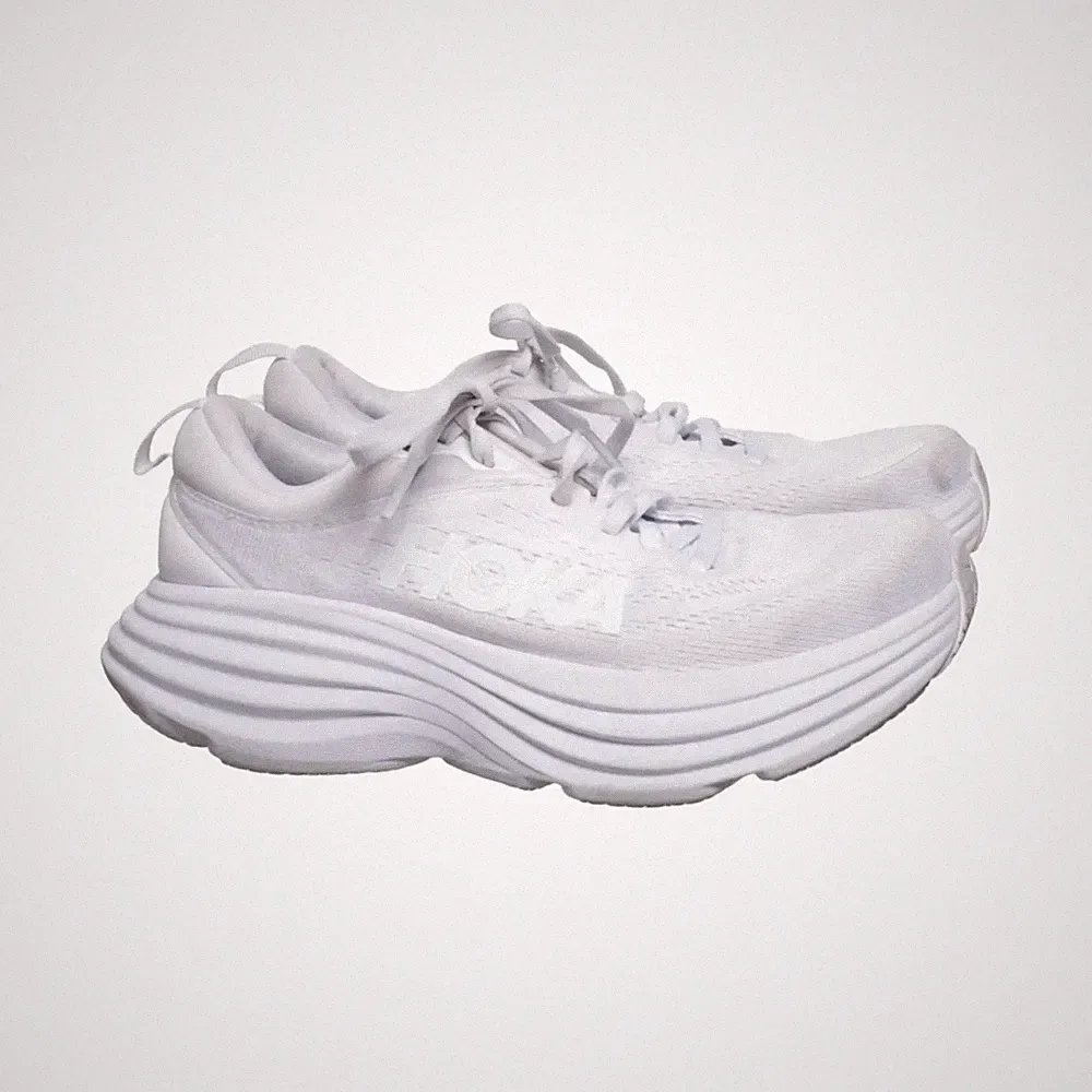 Hoka One One, Laufschuhe, Größe: 36 2/3, W Bondi 8, Weiß, Damen #tjA