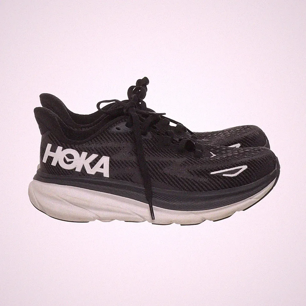 Hoka One One, Laufschuhe, Größe: 36, W Clifton 9, Schwarz/Weiß, Damen #IxJ