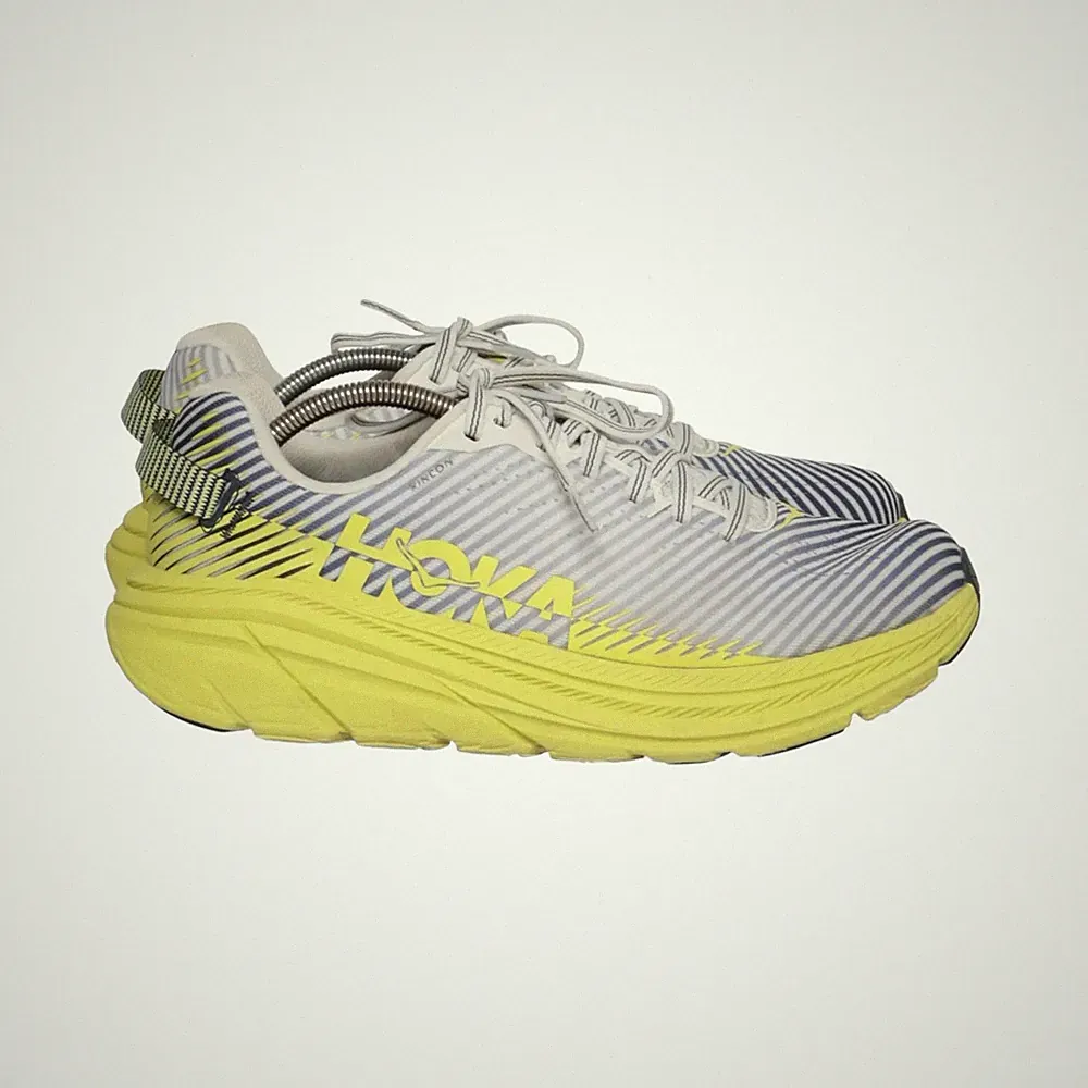 Hoka One One, Laufschuhe, Größe: 39 1/3, model: rincon 2, Gelb/Weiß/Blau #diW