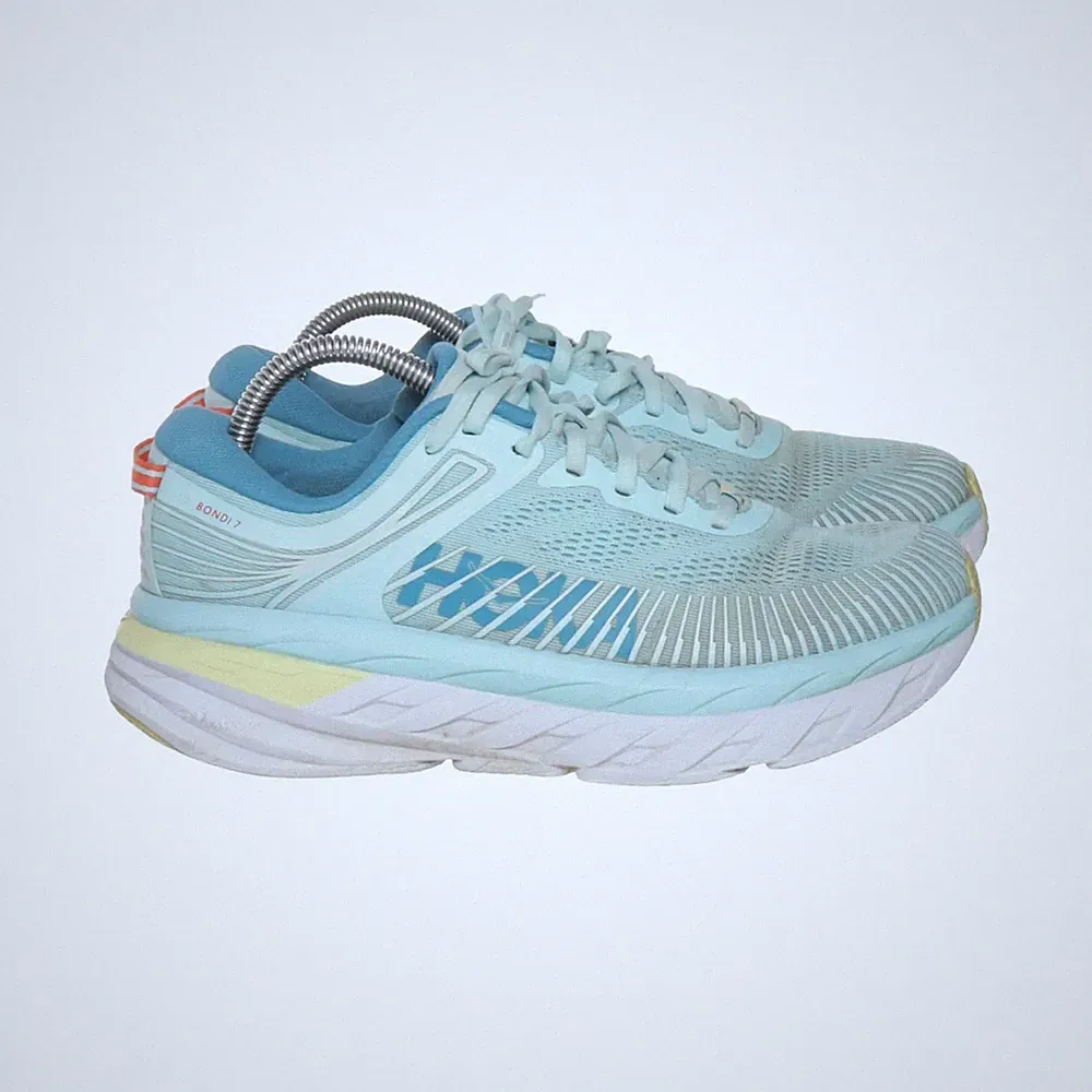 Hoka One One, Laufschuhe, Größe: 40 2/3, Blau/Gelb/Mehrfarbig, Damen #blQ