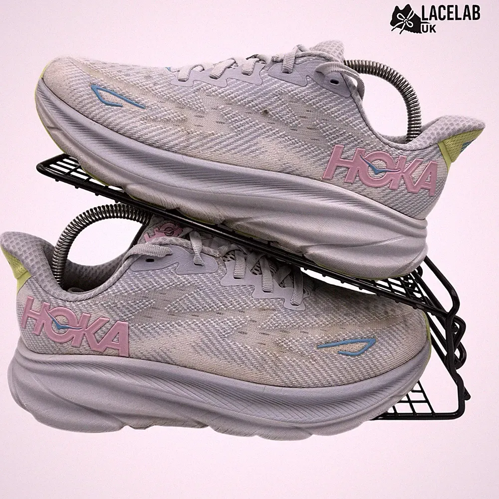 Hoka One One Turnschuhe Damen Größe UK 5,5 Clifton 9 WIDE Straßenlaufschuhe