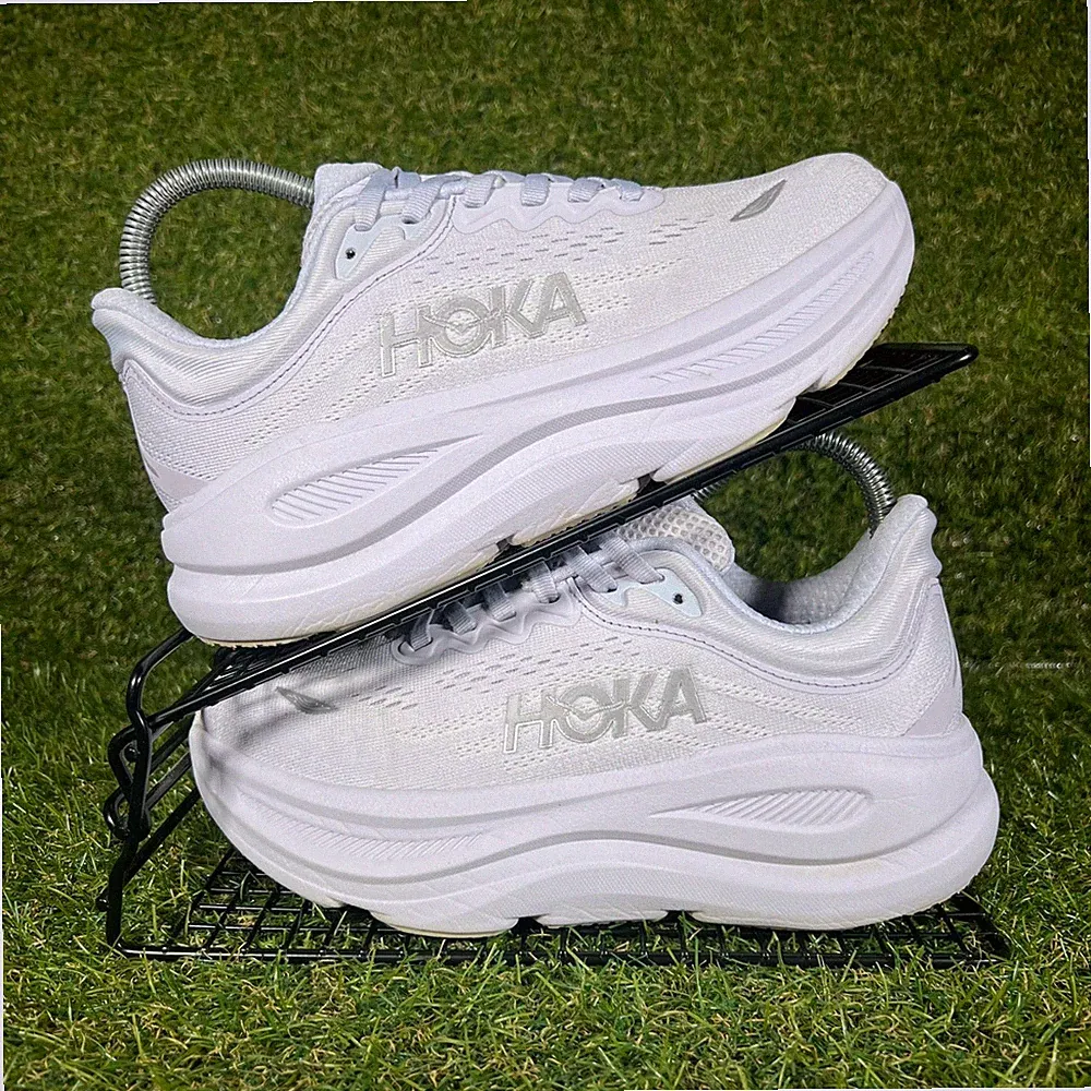 Hoka One One Turnschuhe Damen Größe UK 5 Bondi 9 lila Laufen Fitnessschuhe