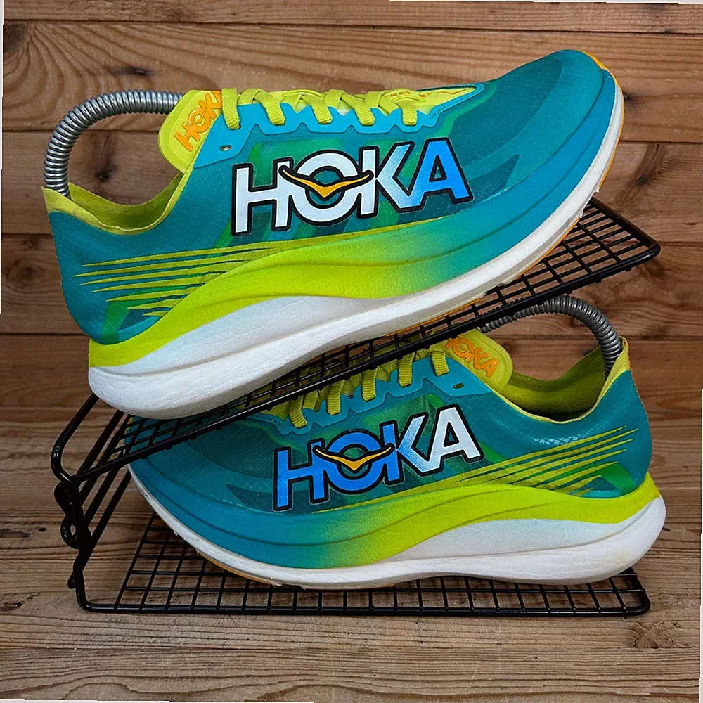 Hoka One One Turnschuhe Damen Größe UK 6,5 Rocket X 2 Ceramic Carbon Laufschuhe