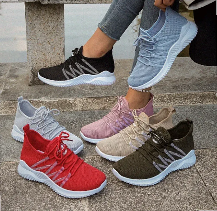 HOT Damen Sneaker Sportschuhe Turnschuhe Laufschuhe Freizeitschuhe Atmungsaktiv