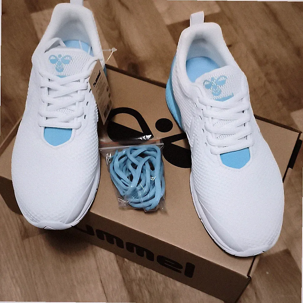 hummel Aerocharge Fusion STZ W Damen Laufschuhe Sneaker Low Top Weiß/Blau 39