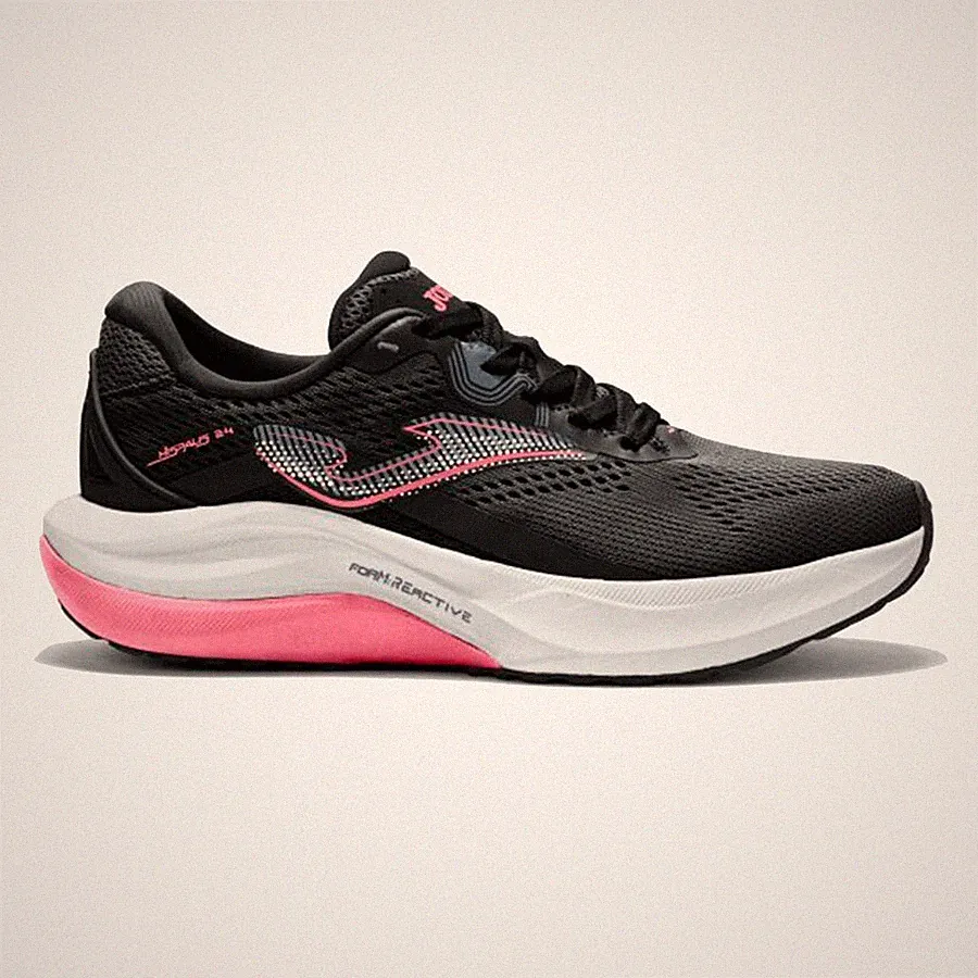 joma laufschuh hispalis damen 25 schwarz fuxia
