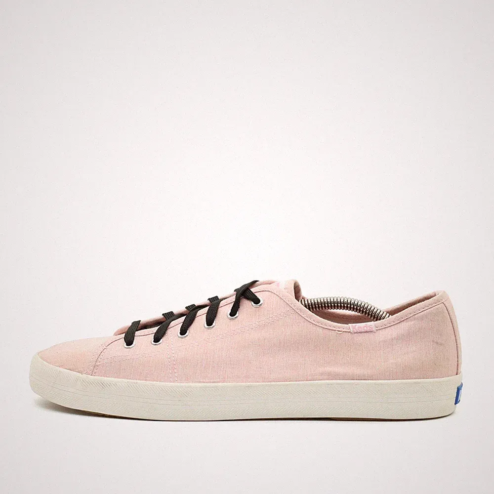 Keds Damen WF59574 Sneaker Rosa Leinen Low-Top Vegan Low-Top-Sneaker EU 42.5