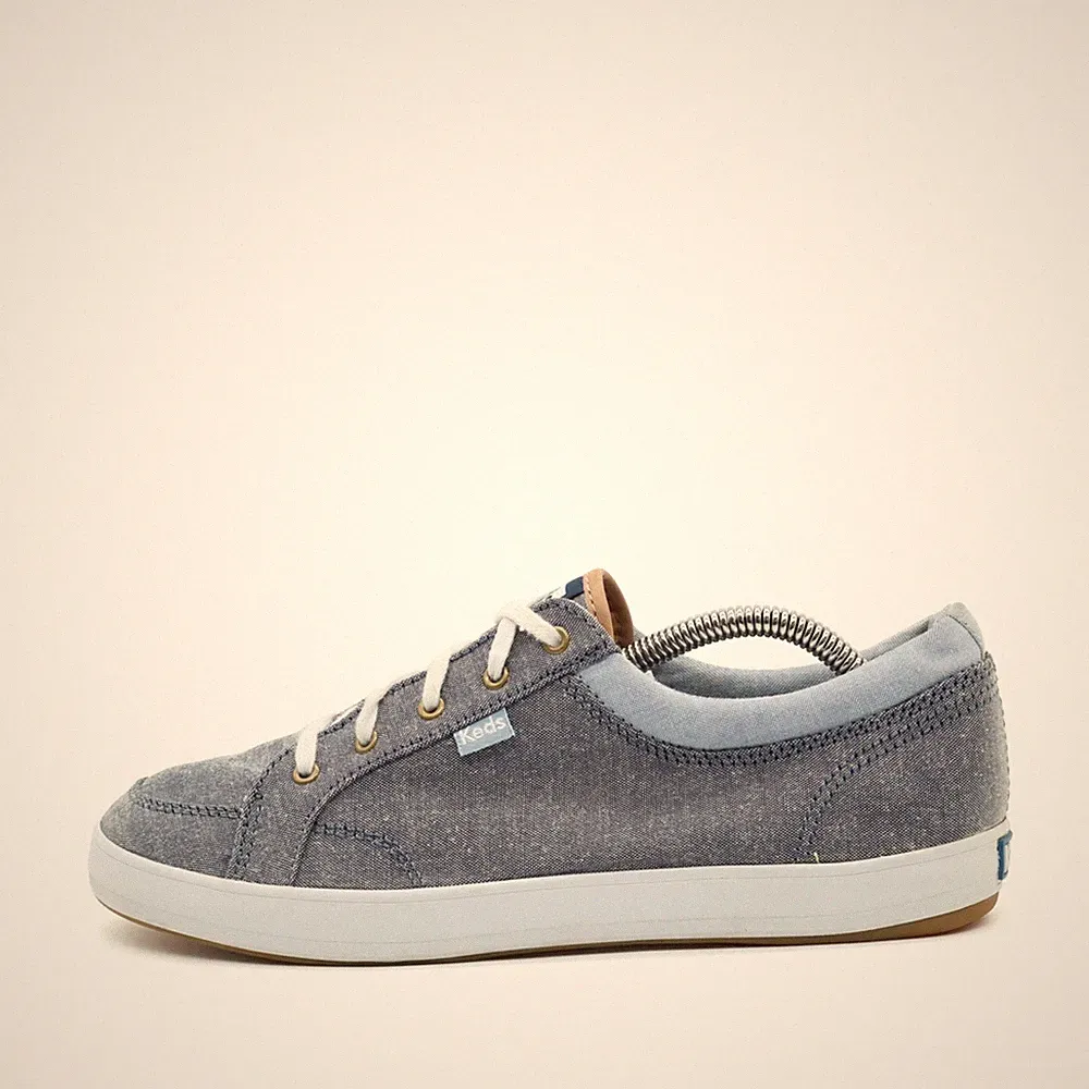 Keds Damen WF59960 Halbschuh Grau Canvas Low-Top Originals Sneaker EU 39,5