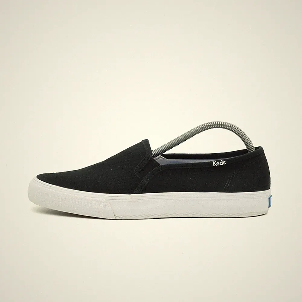 Keds Damen WF63480 Sneaker Schwarz Canvas Niedrig Leicht Champion Slip-On EU 38