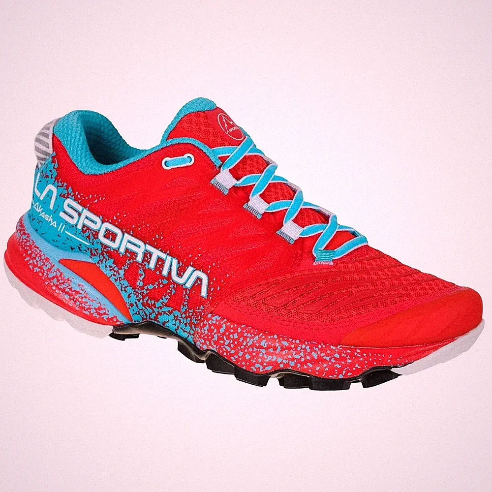 La Sportiva Akasha II Damen Joggingschuhe Laufschuhe Trailrunningschuhe rot