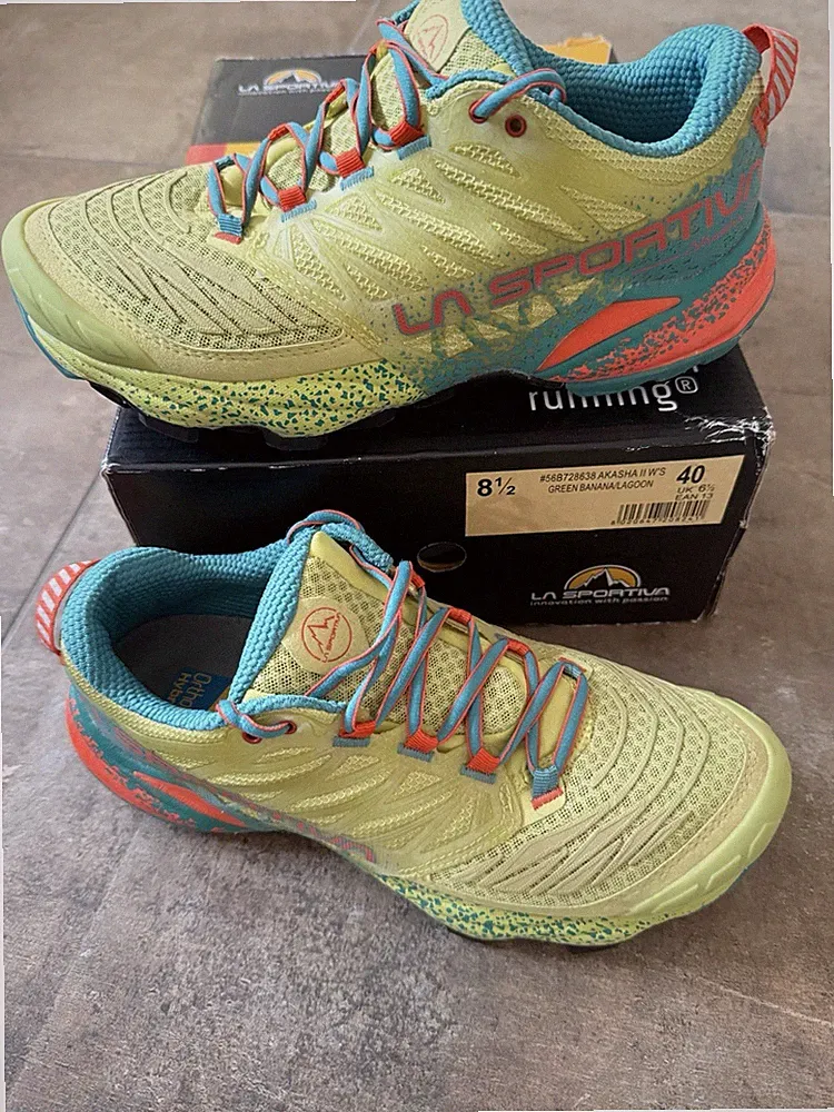 LA SPORTIVA "Akasha II" in Gelb/ Türkis, 40 Damen Laufschuhe