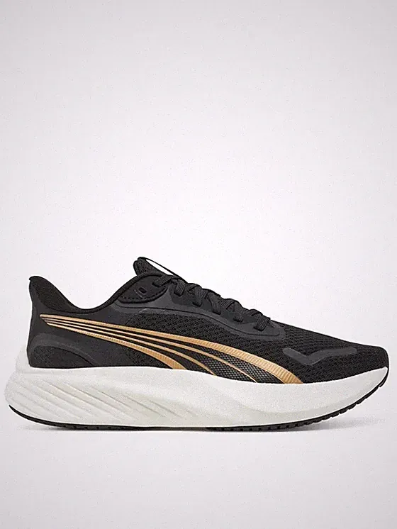 Laufschuh Gym Damen Puma Pounce Schwarz Gold von Gr.36 bis Gr.41