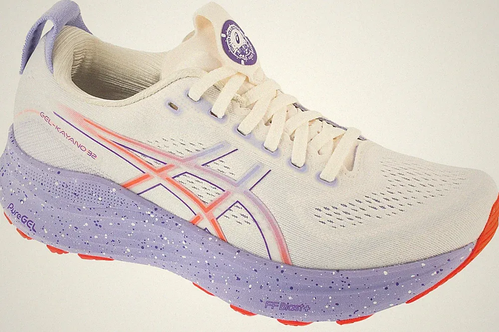 Laufschuhe Damen, ASICS Gel-Kayano 32 Tokyo, Weiß