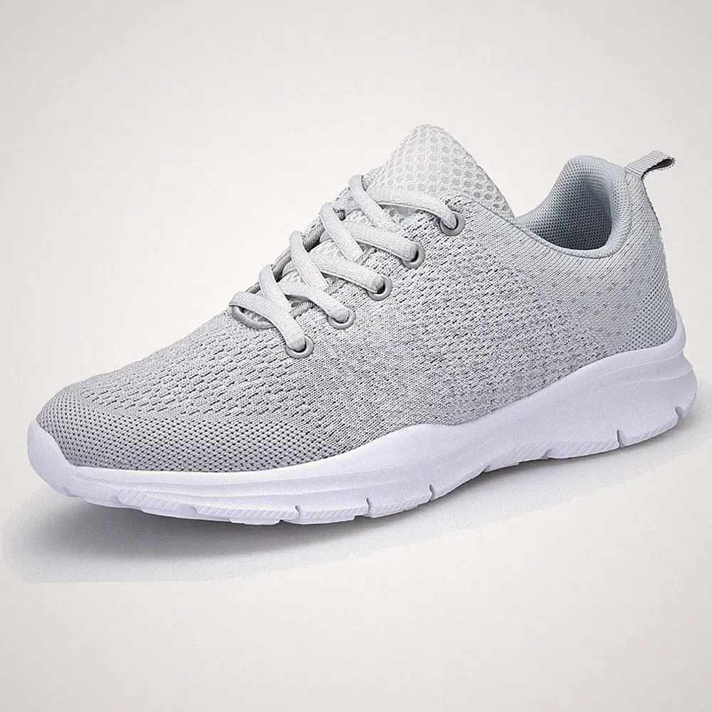 Laufschuhe Damen Herren Sportschuhe Leichtatmungsaktiv Turnschuhe Schnürer Gy...