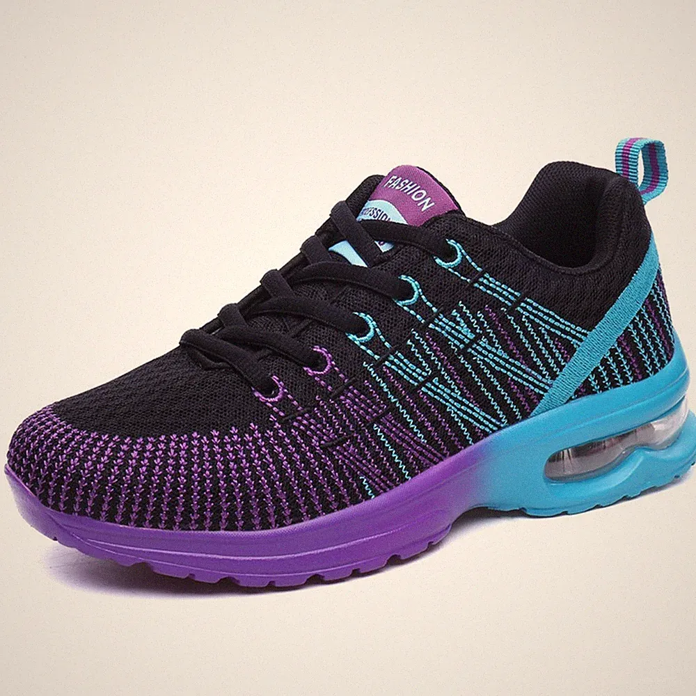 Lila Luftpolster Laufschuhe Für Damen