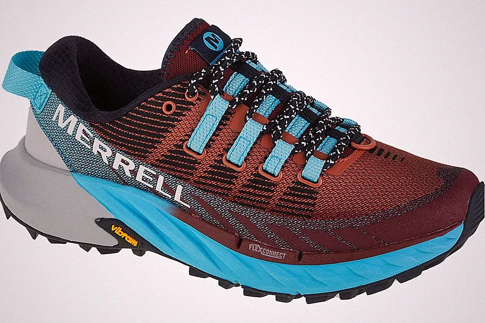 Laufschuhe Damen, Merrell Agility Peak 4, Dunkelrot