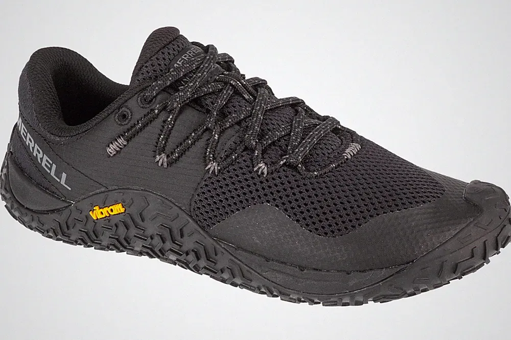Laufschuhe Damen, Merrell Trail Glove 7, Schwarz