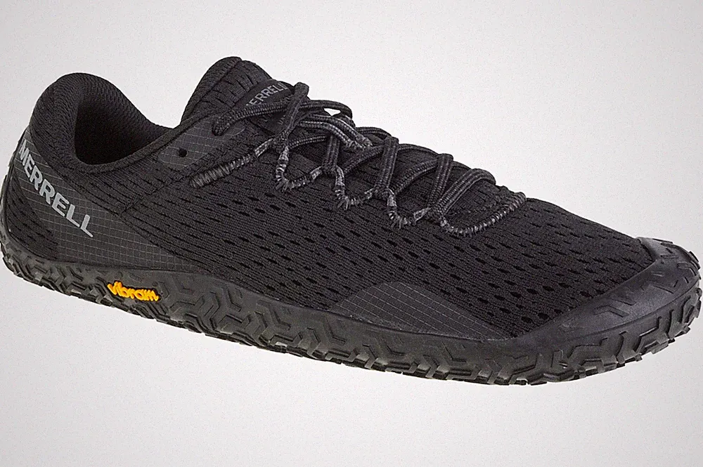 Laufschuhe Damen, Merrell Vapor Glove 6, Schwarz