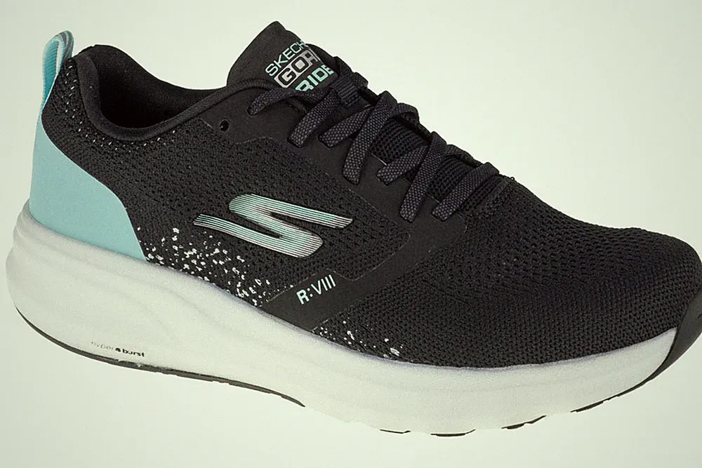 Laufschuhe Damen, Skechers Go Run Ride 8 Hyper, Schwarz