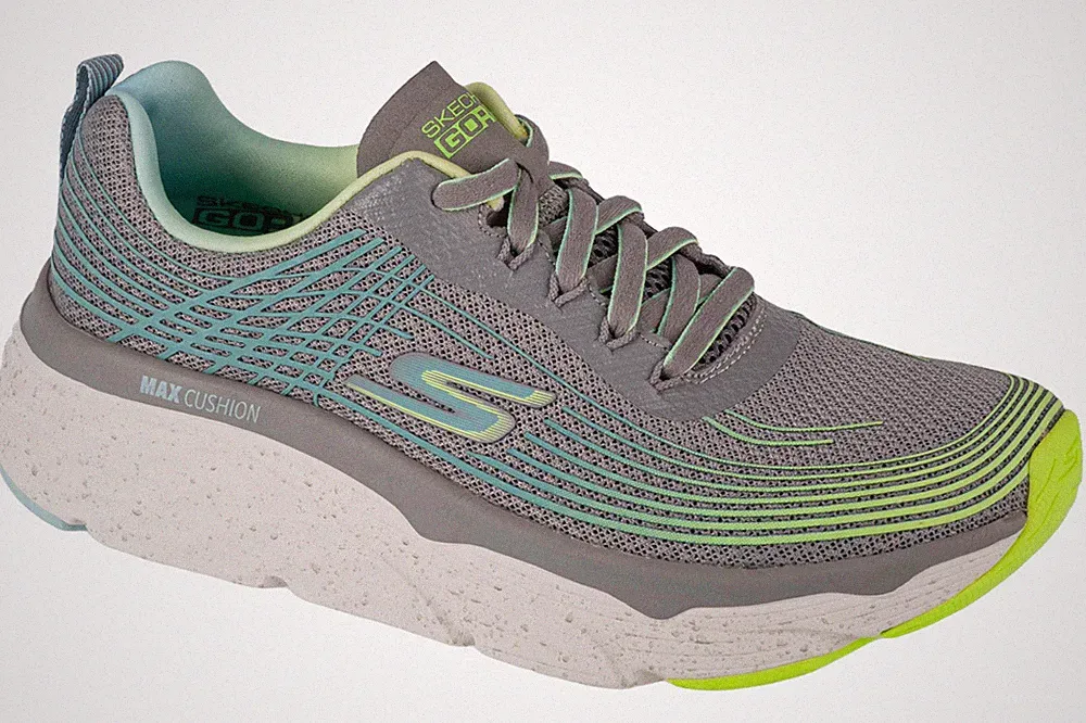Laufschuhe Damen, Skechers Max Cushioning Elite - Galaxy Burst, Grau