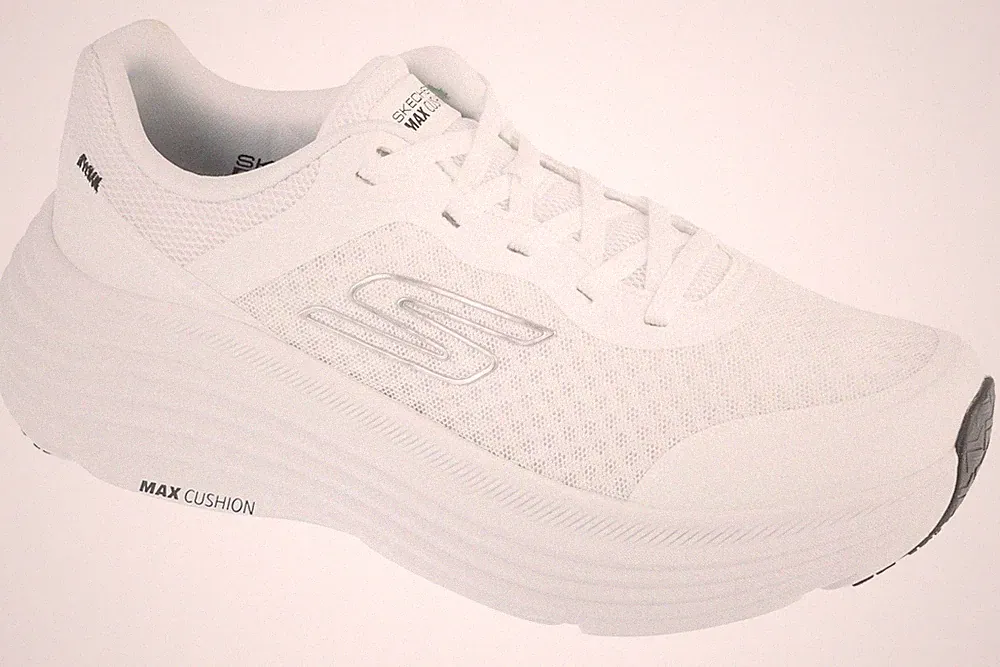 Laufschuhe Damen, Skechers Max Cushioning Endeavour, Weiß