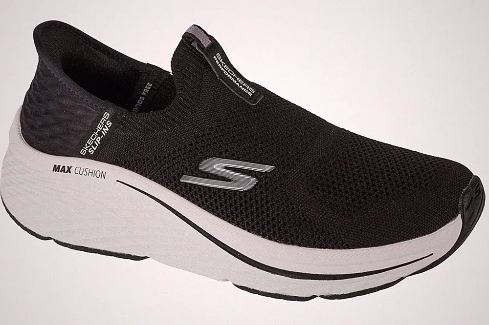 Laufschuhe Damen, Skechers Slip-Ins Max Cushioning Elite 2.0 - Eternal, Schwarz