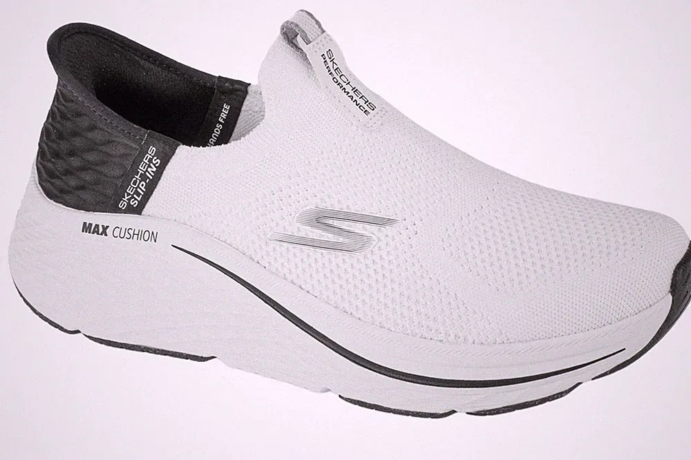 Laufschuhe Damen, Skechers Slip-Ins Max Cushioning Elite 2.0 - Eternal, Weiß