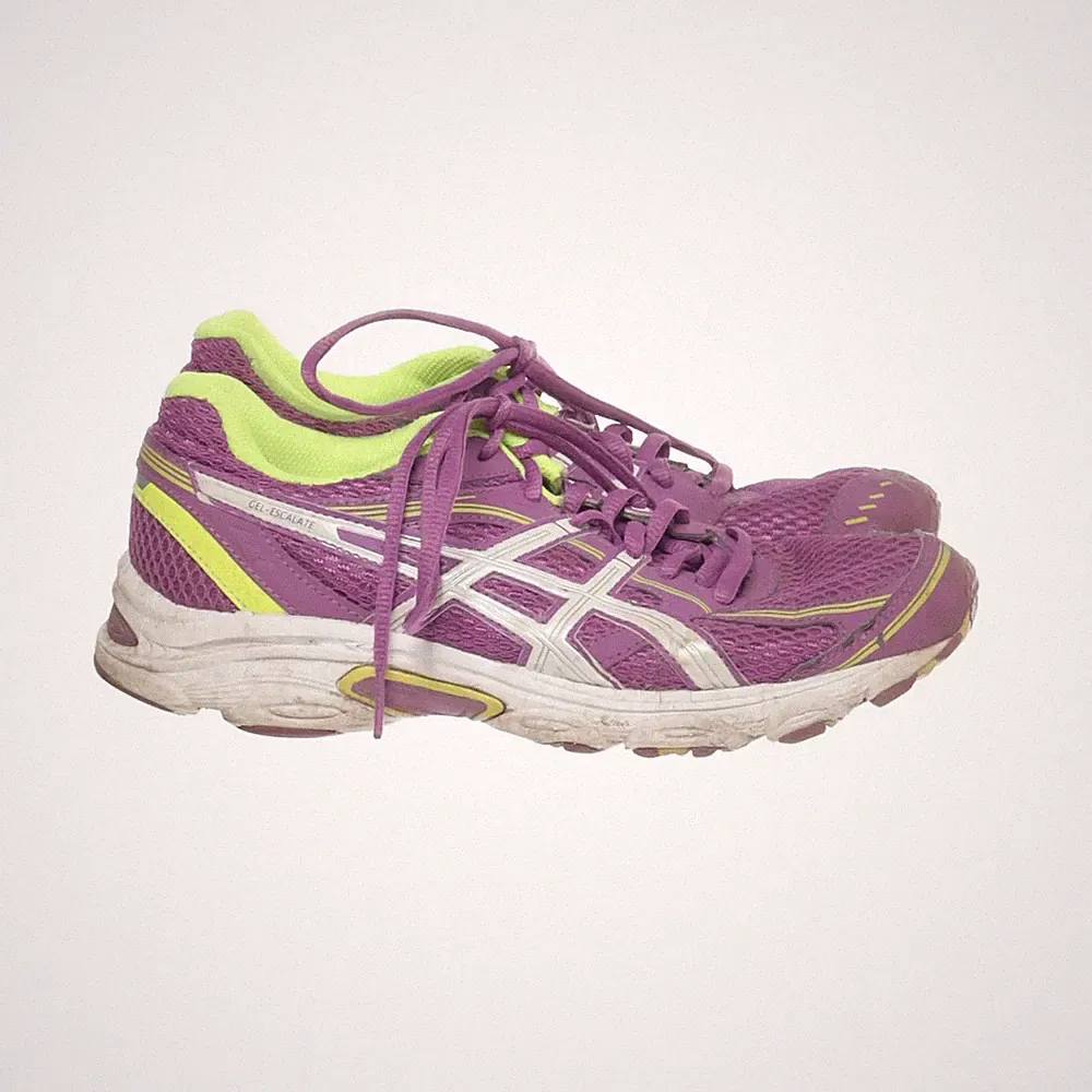 Laufschuhe, Größe: 40 1/2, model: t38pq, Lila/Gelb/Weiß, Damen #iqx