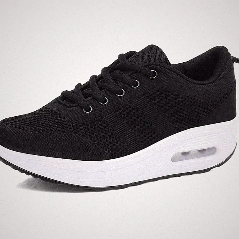 Leichte Laufschuhe Damen - Ideal für Outdoor & Sport, Schwarz