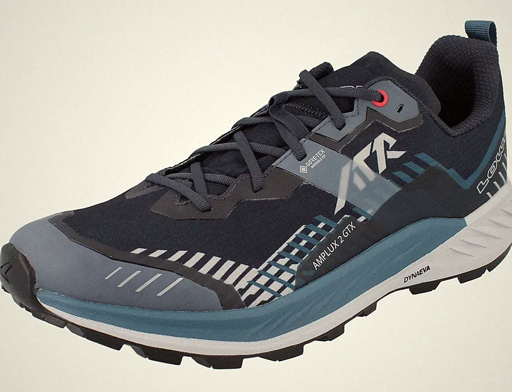 LOWA Amplux 2 GTX Herren Trailrunningschuhe blau grau Synthetik