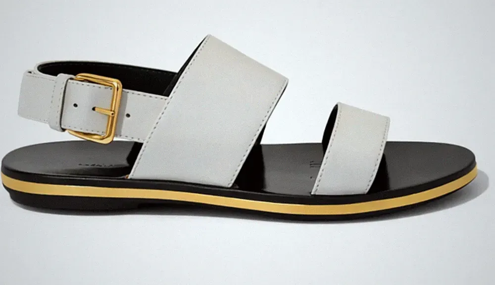 MARNI ANATOMIC CULT LEATHER SANDALS FLATS SLIDES BUCKLE SANDALEN SCHUHE SHOES 40