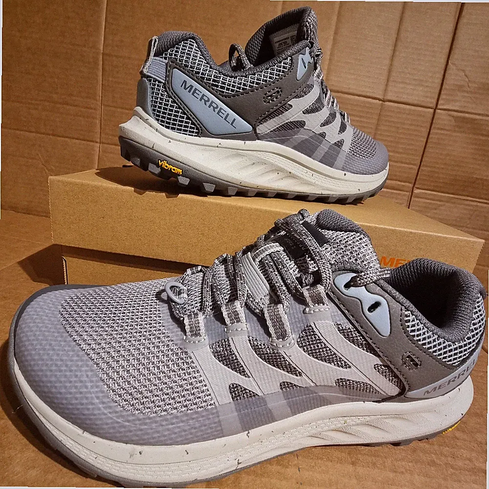Merrell Antora 3 Damen Trail Laufschuhe in Highrise/Grau - UK4/5/6/6,5/7,5