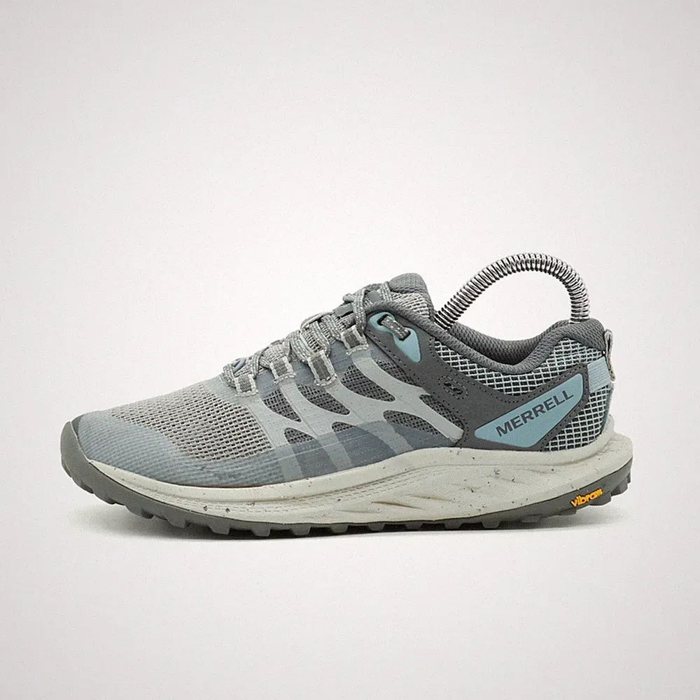 Merrell Damen J067600 Laufschuhe Grau Blau Textil Mesh Vibram Trailrunning EU 36
