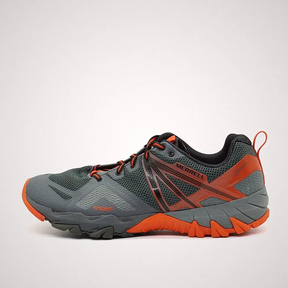 Merrell Herren Hyperlock Gore-Tex Schuhe Grau Orange Footwear Laufschuhe EU 46