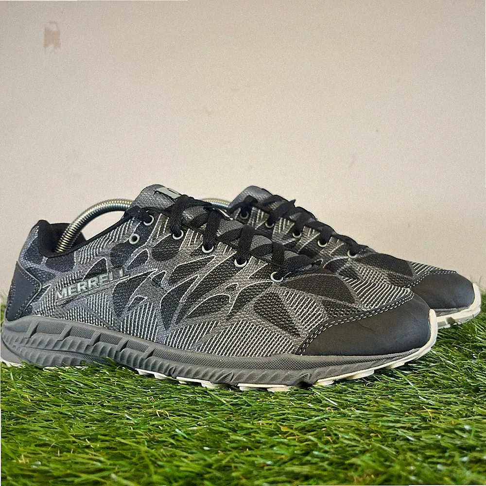 Merrell Turnschuhe Größe 8 Damen grau Trail Crusher sportliche Schnürschuhe Laufschuhe