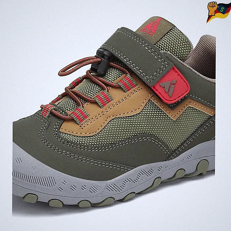 Mishansha Wanderschuhe Jungen Klettverschluss 32 , Rutschfest, Outdoor