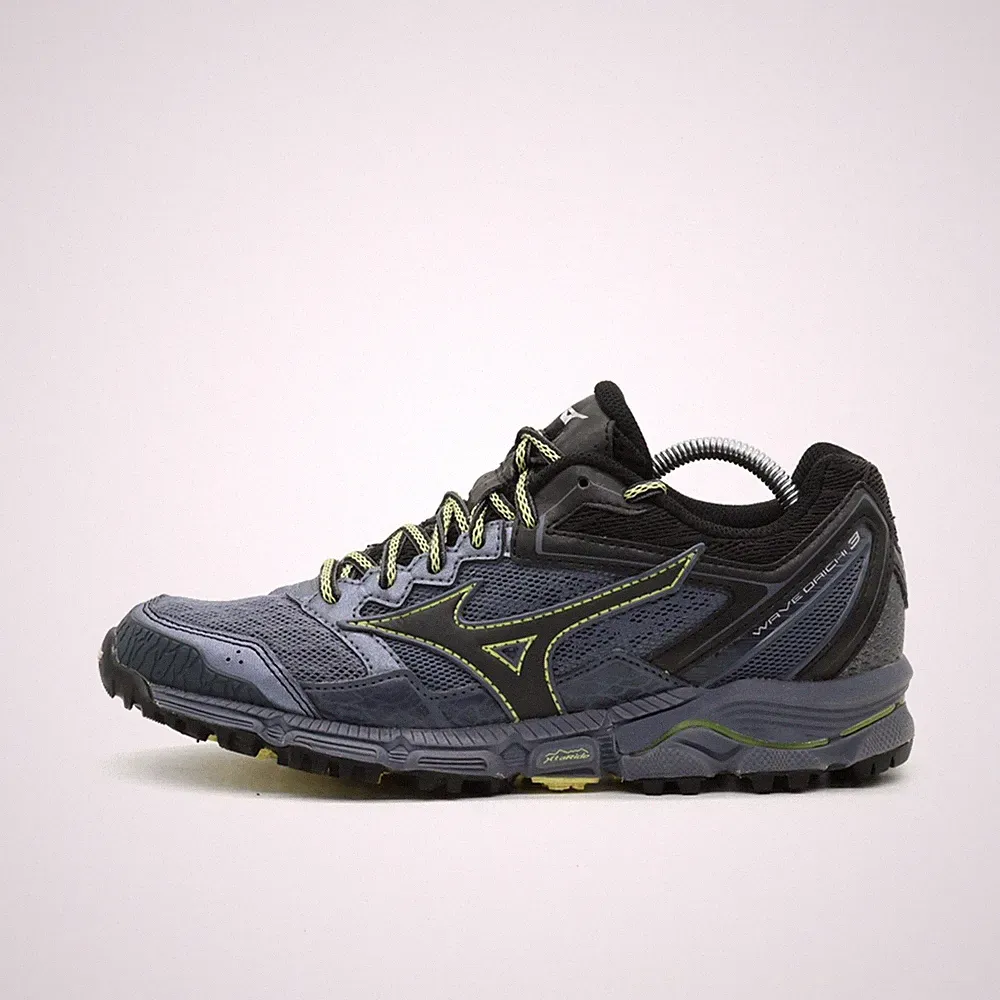 Mizuno Damen Wave Daichi 3 Laufschuhe EU 38 Schwarz/Grau/Gelb J1GK187109