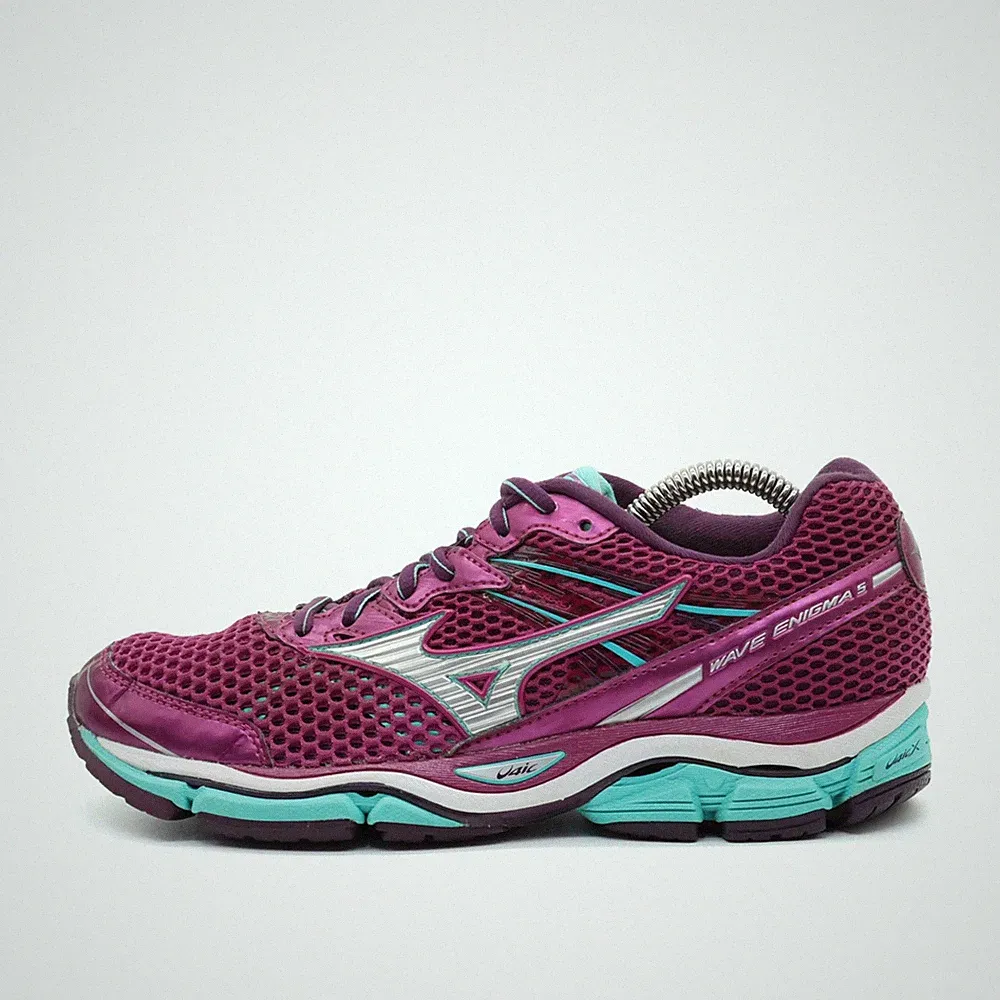 Mizuno Damen Wave Enigma 5 Sneaker Lila Mesh Atmungsaktiv Laufschuhe EU 38