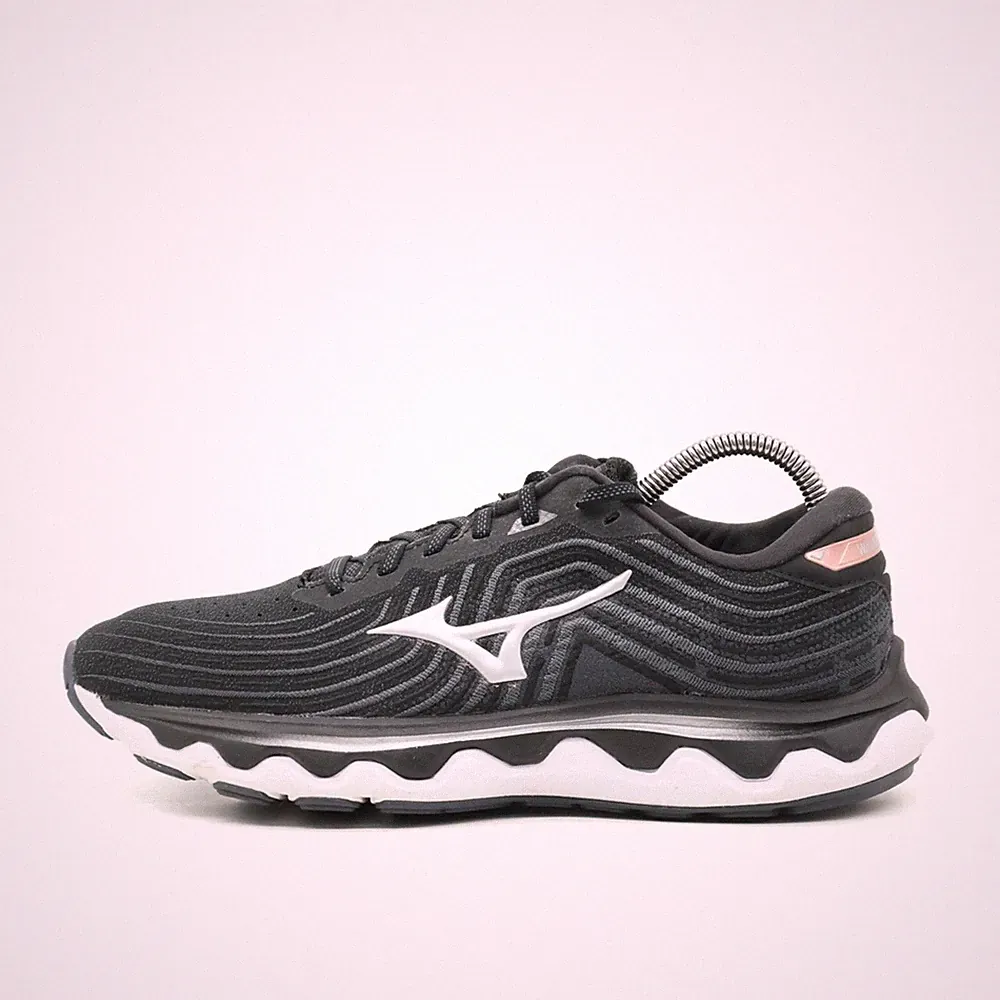 Mizuno Damen Wave Horizon 6 Sneaker Schwarz Weiß Mesh Low-Top Laufschuh EU 41