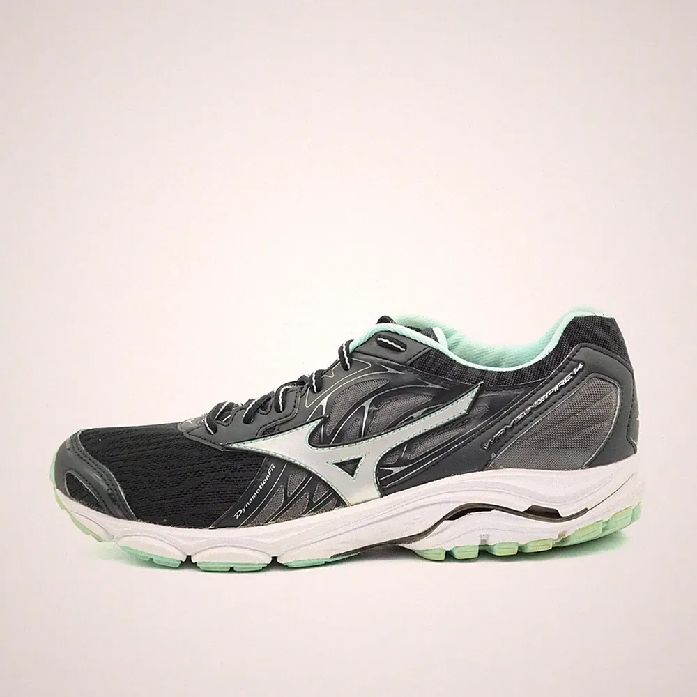 Mizuno Damen Wave Inspire 15 Sneaker Schwarz/Mint Low-Top Laufschuh EU 41