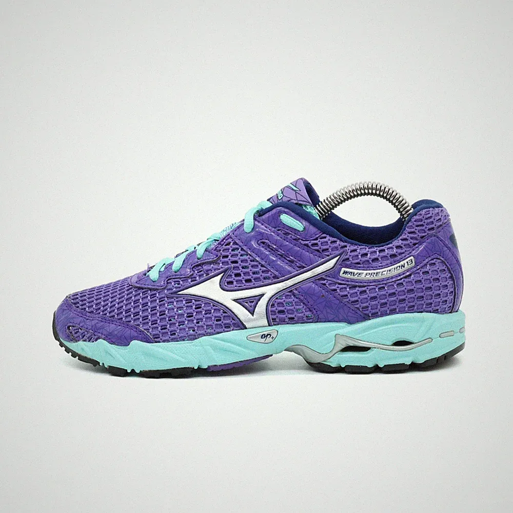 Mizuno Damen Wave Precision 13 Sneaker Lila/Türkis Dämpfung Laufschuhe EU 37