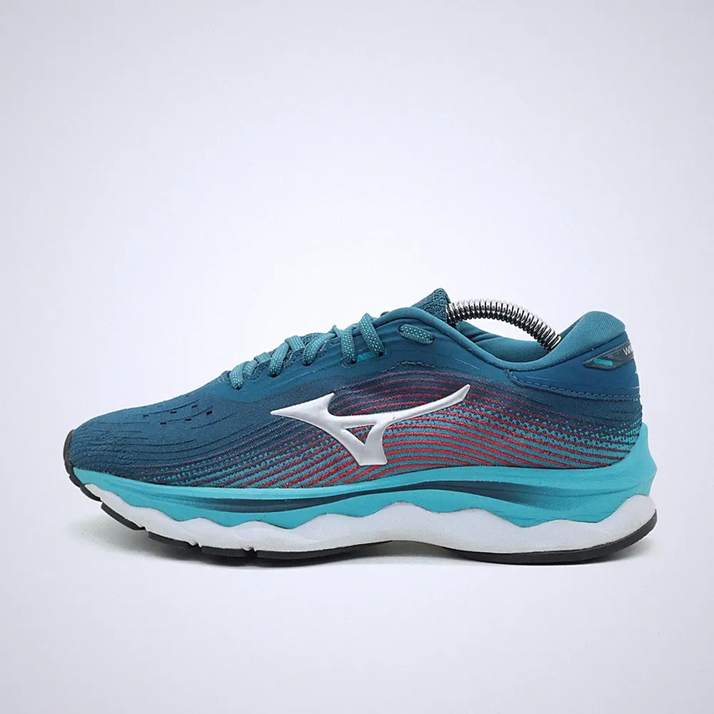 Mizuno Damen Wave Sky 05 Schuhe Türkis/Blau Low-Top Laufschuhe EU 38,5