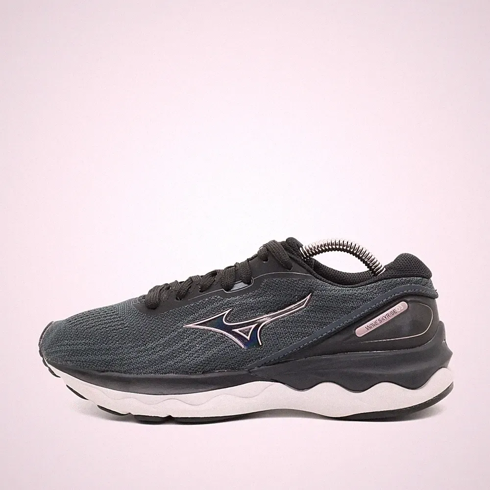 Mizuno Damen Wave Skyrise 3 Sneaker Schwarz/Blau Gedämpft Laufschuhe EU 38.5