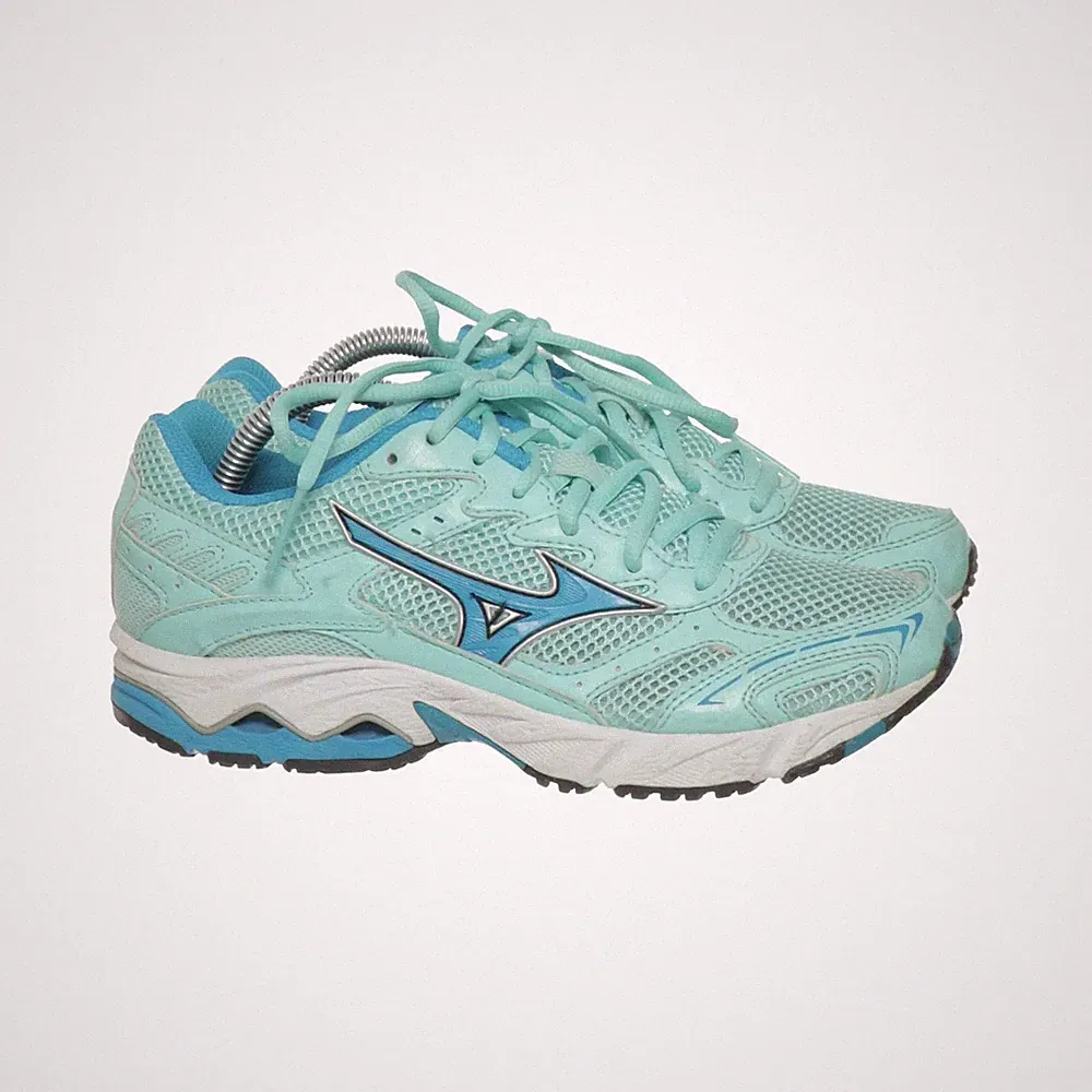Mizuno, Laufschuhe, Größe: 36 1/2, model: wave rider, Blau, Damen #u9J